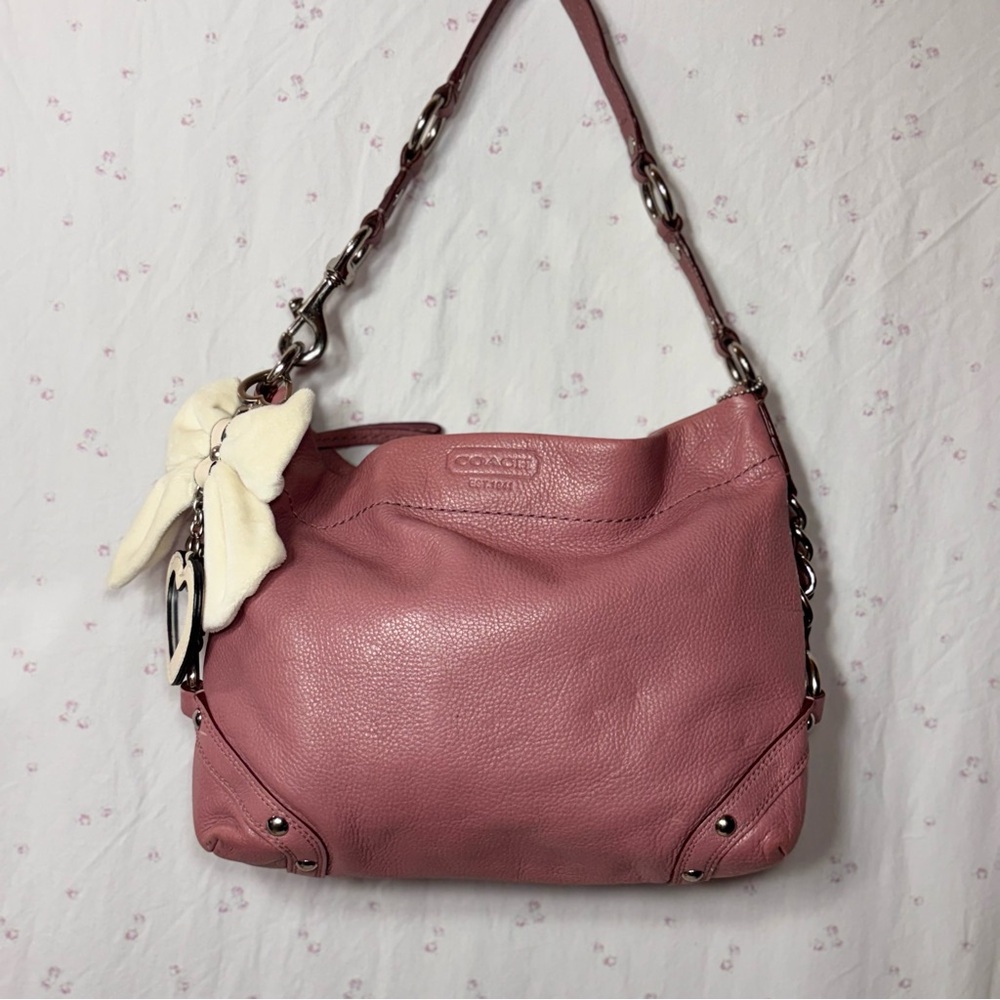 COACH Y2K Carly Shoulder Bag Lilac Leather🎀